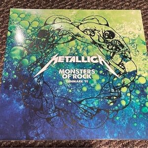 Metallica Monsters Of Rock Denmark 91 Vinyl 2 LP Live Import Blue Swirl Wax